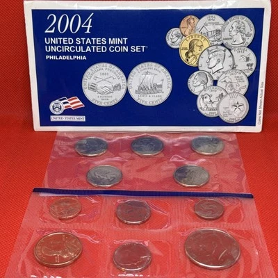 2004 Philadelphia United States Mint Uncirculated Coin Set Kennedy And Sacagawea - Image 1 of 4