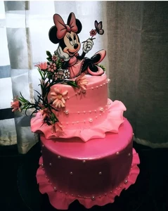 Torta finta festa compleanno eventi minnie personalizabile - Foto 1 di 1