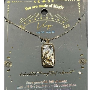 Virgo Necklace Gold Color Costume Jewelry Women's August 23 September 22 Sign - Picture 1 of 3