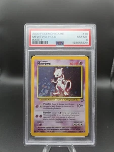 POKEMON TCG 2000 BASE SET 2 MEWTWO HOLO PSA 8 NEAR MINT - MINT - 10/130 - Picture 1 of 5