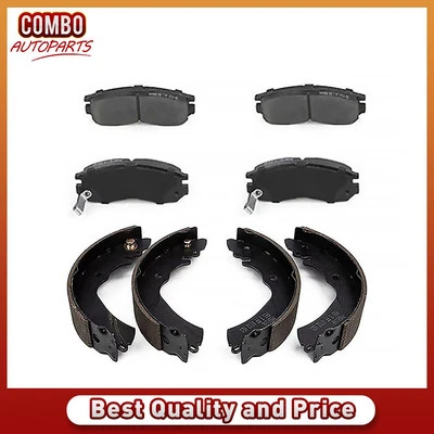 Передние и задние керамические тормозные колодки и барабанные колодки подходят для Dodge Colt 1993 1994 годов выпуска - Изображение 1 из 4
