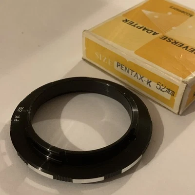 Lens Reverse Adapter Pentax K 52mm - Image 1 of 2