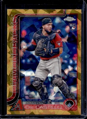 2025 Topps Chrome Sapphire Adrian Del Castillo RC Gold Refractor Rookie #15/50 - Image 1 of 2