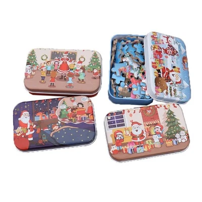 Casa di Natale Natale Puzzle 3D Fai da Te Bambini Modello Giocattolo Asilo - Immagine 1 di 4