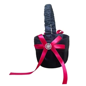 Wedding Flower Girl Basket Flower Basket for New Year Gift Floral Collection - Picture 1 of 7