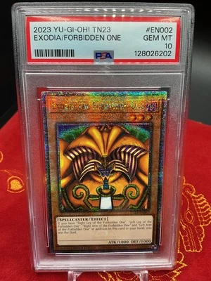 Exodia the Forbidden One TN23-EN002 Yugioh (Quarter Century Secret Rare) PSA 10 - Image 1 of 3
