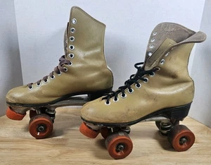 Chicago Roller Skates Womens Sz 8 Brown Vintage Skating Rink Rentals No Insoles - Picture 1 of 14