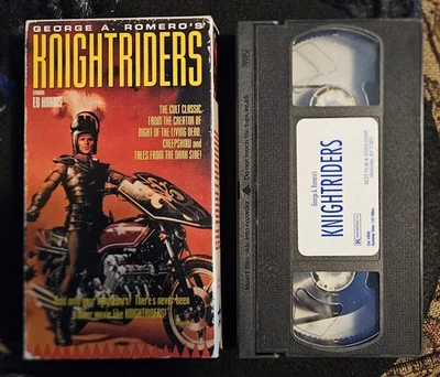 George A. Romero's NIGHTRIDERS VHS Ed Harris Tom Savini - VERY CLEAN! - ⚔️B&B - Image 1 of 4