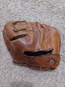 Belknap D-213 Baseball Handschuh Vintage Warren Spahn Leder 3 Finger Catcher Lefty - Bild 1 von 9