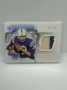 Johnny Unitas 2004 Ultimate Collection 2 Color Game Jersey Patch #/150 SP RARE - Picture 1 of 2
