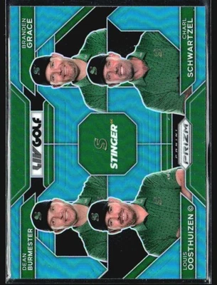 2024 Panini Prizm LIV Stinger GC Burmester Grace Oosthuizen Schwartzel azul-petróleo /199 - Imagem 1 de 2