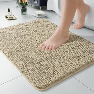 Luxus Badvorleger Shaggy Badematte 24 x 17 Zoll, Waschbar Rutschfeste Badvorleger... - Bild 1 von 6
