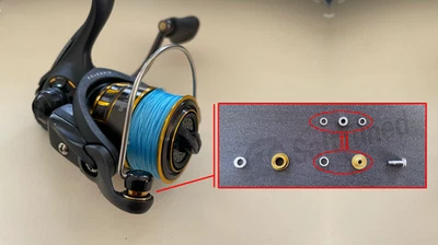 DAIWA oro negro BG1500/2000/2500/3000/3500/4000 línea rodamiento de rodillos kit de actualización Foto 1 de 2