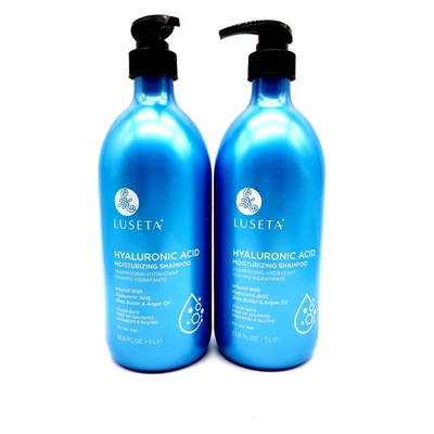 2x Champú de ácido hialurónico Luseta 33,8 oz cada uno - Cuidado hidratante del cabello Foto 1 de 4