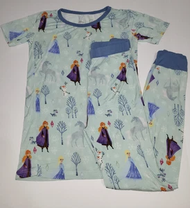 Pigiama Little Sleepies Disney Frozen taglia 9/10 Anna ed Elsa manica corta - Foto 1 di 7