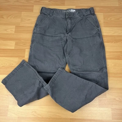 Pantalones Carpintero Carhartt Doble Rodilla BN2802-M Para Hombre 32/34 Gris Resistente Flexible Trabajo Foto 1 de 4