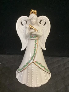 Lenox Sammlerstück Feiertag Weihnachten Engel Glocke 6" Figur Ornament - Bild 1 von 8