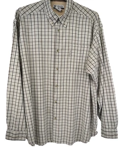 Columbia Mens Casual Summer Shirt XXL/52inch long sleeves Plaid Used (EBSK4271) - Picture 1 of 5