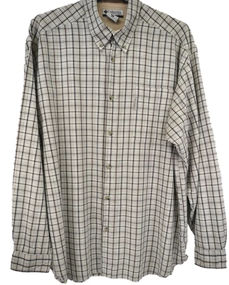 Columbia Mens Casual Summer Shirt XXL/52inch long sleeves Plaid Used (EBSK4271) - Image 1 of 4