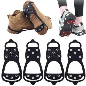 Ice Cleats for Shoes and Boots Universal Non Slip Hiking Spike for Snow and Ice - Foto 1 di 16