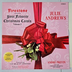 Julie Andrews André Previn Your Favorite Christmas Carols Volume 5 LP Firestone - Picture 1 of 4