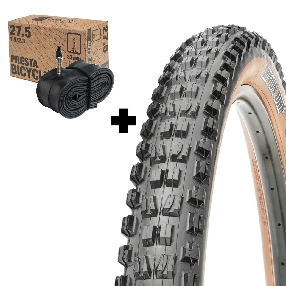 Maxxis Minion DHF 27,5 × 2,30 TR Tanwall Faltreifen + WTB Schlauch