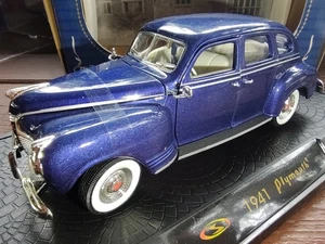 Vintage Signature Models 1941 Plymouth 1:32 Diecast Model. Royal Metallic Blue. - Picture 1 of 14