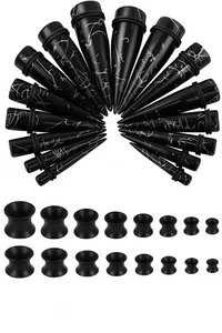 Crdifu 32-tlg. Ohr-Dehnset – Acryl & Silikon, 6–20 mm, Ohrdehner & Tunnel - Bild 1 von 1