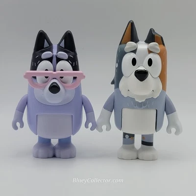 Boneco Bluey Nana e Vovô Bobba Conjunto Chris Heeler Família Avós NOVO - Imagem 1 de 2