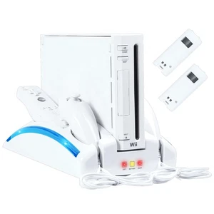Wii Console Game Organizer Station,Wii Remote Charger Stand Base, 2 Pcs Recha... - Picture 1 of 7