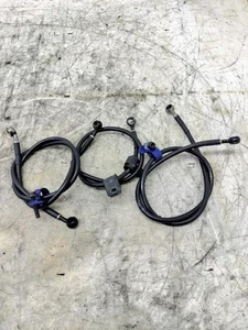 KIT TUBI FRENO AREONAUTICI ACCOSSATO PER HONDA CB 600 HORNET DEL 2003 (e52790) - Picture 1 of 3