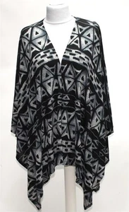 Damen Poncho onesize Schwarz - Bild 1 von 4