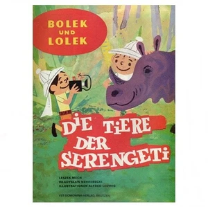 DDR Comics Bolek und Lolek Die Tiere der Serengeti 4 Auflage 1988 VEB Domowina - Imagen 1 de 8