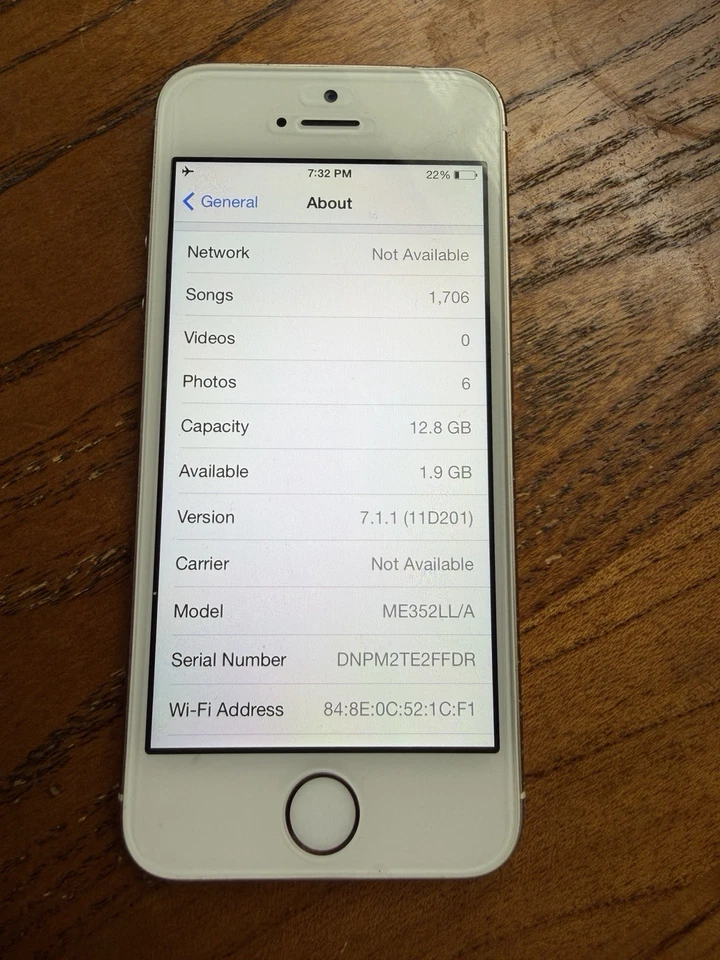 iPhone 5s iOS 7.1.1 16GB - Image 1 of 4