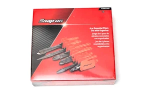 Snap on Tools NEW PL600ES2RKO 6 Piece Orange Essential Pliers Set w/ Organizer - Bild 1 von 14