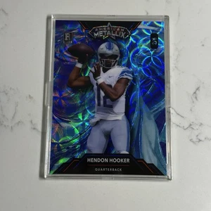 Hendon Hooker 2024 Wild Card Metal Blue Scope Prizm /5 SSP Rookie RC Lions - Bild 1 von 2