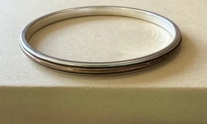 PULSERA BRAZALETE LISO BRONCE Y ESTERLINA JAMES AVERY RETIRADA TALLA GRANDE - Imagen 1 de 8