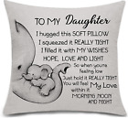 Bacmaxom Daughter Gifts from Mum Dad Cushion Cover Throw Pillow Cover for from L