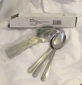 Cucchiaino Winco 0001-01 12 Pezzi Cucchiaino Dominion Acciaio Inox 18-0 - Foto 1 di 2