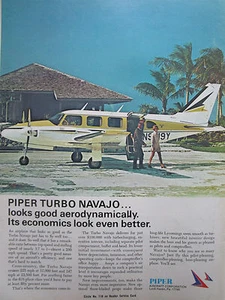 5/1969 PUB PIPER FLUGZEUG FLUGZEUG TURBO NAVAJO FLUGZEUG ORIGINAL ANZEIGE - Bild 1 von 1