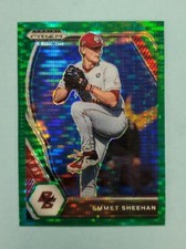 2021 Panini Prizm Draft Emmet Sheehan Green Pulsar Prizm Rookie RC #PDP192 Card