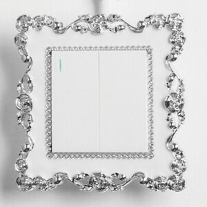 Resin Single Light Switch Surround Socket Plate Wall Sticker Cover Frame Decor