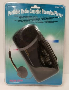 Spectra RCR-290 Portable Radio Cassette Recorder/Player NEW vintage - Foto 1 di 8