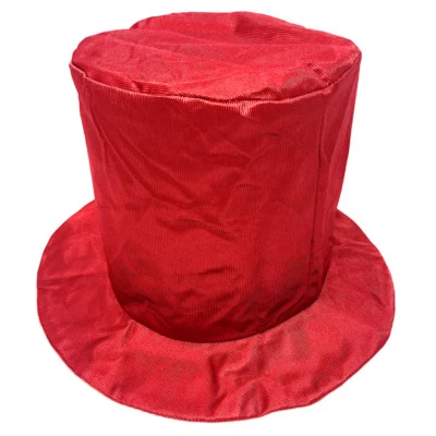 Взрослый блестящий красный шляпа ~ весело Хэллоуин, костюм, Новый год, день рождения, вечеринка - Изображение 1 из 2