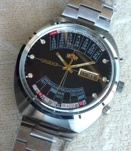 Orient Armbanduhr Automatik 46943 Uhrwerk - Ewiger Kalender + Box - ungetragen - Bild 1 von 9