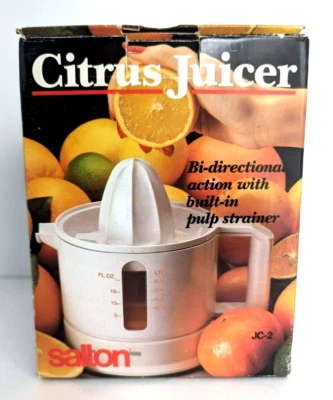 Exprimidor eléctrico de cítricos Salton JC 2 nivel de jugo ventana manual del propietario años 90 Foto 1 de 4