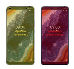 2x Screen Protector for Nokia 9 PureView Protective Film covers 100% dipos Flex - Picture 1 of 4