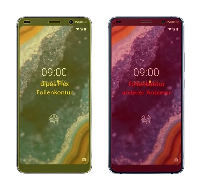 2x Screen Protector for Nokia 9 PureView Protective Film covers 100% dipos Flex - Image 1 of 4