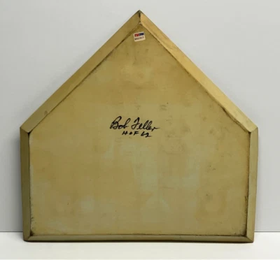 Bob Feller HOF '62 Signed Autographed Baseball Home Plate PSA DNA - Image 1 of 4