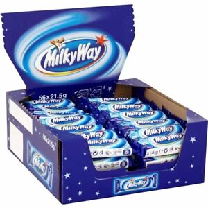Milky Way Chocolate Bars  56 x 21.5g 🍫FULL BOX 🍫 Best Before, 03/24￼